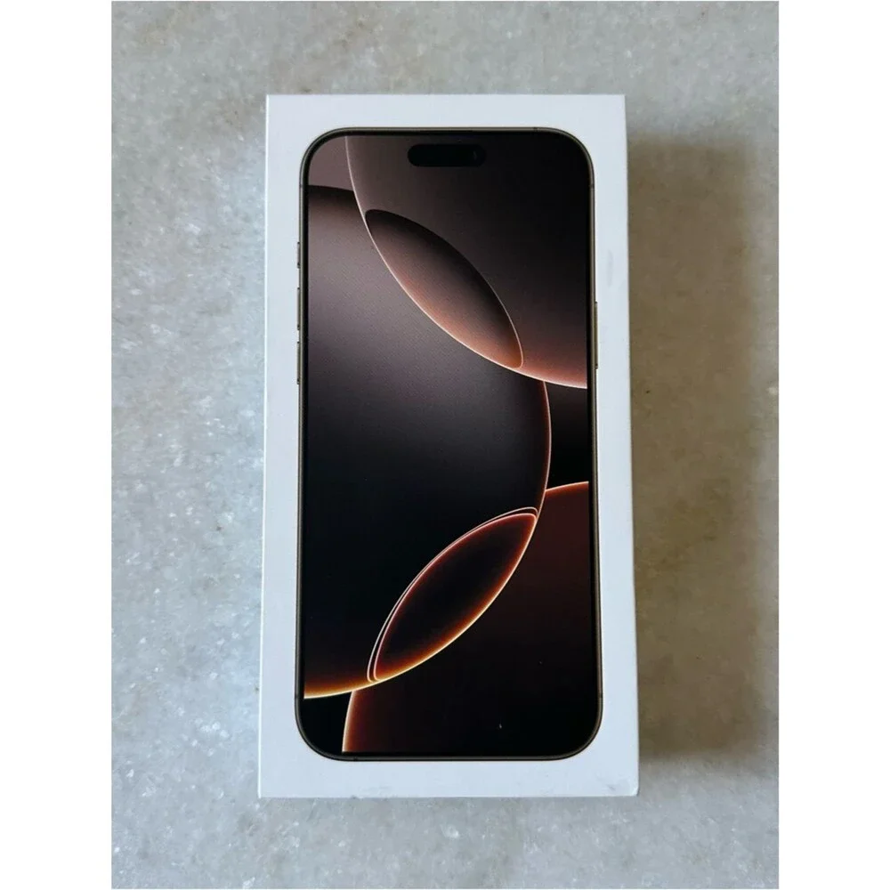 Apple iPhone 16 Pro Max BOX ONLY Desert Titanium 256 GB with Inserts OEM